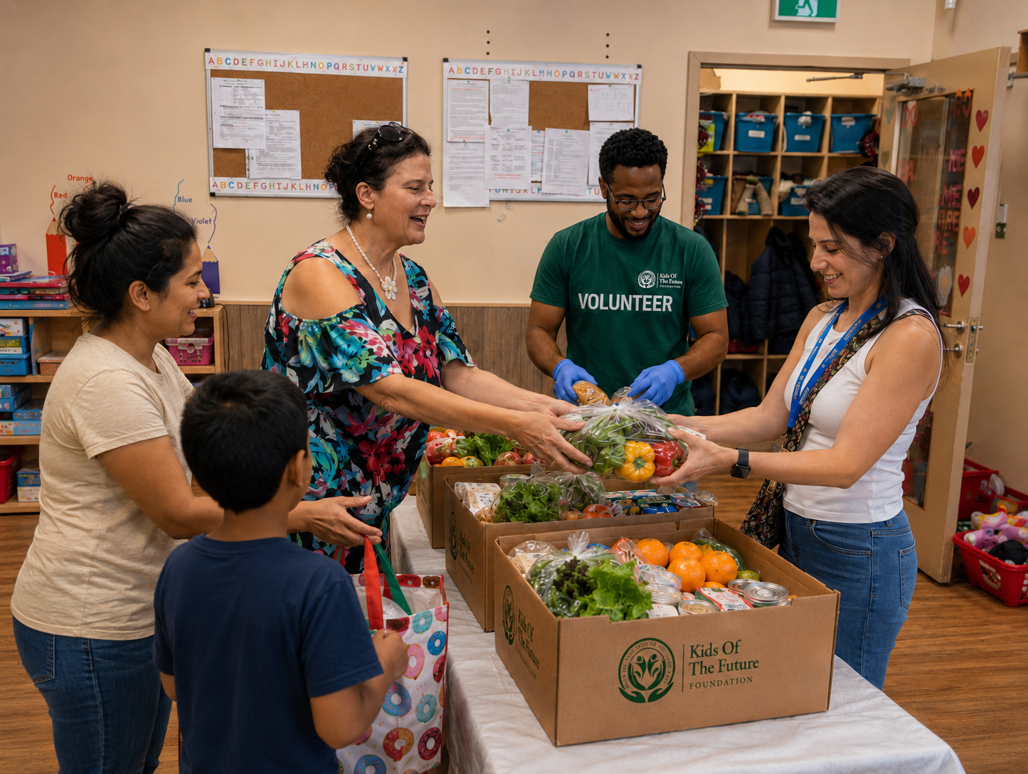 A community garden tended by volunteers